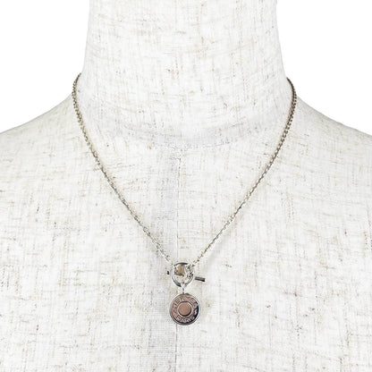 Hermes Amulet Series Exlibris Pendant Necklace 40 cm Silver — view 2