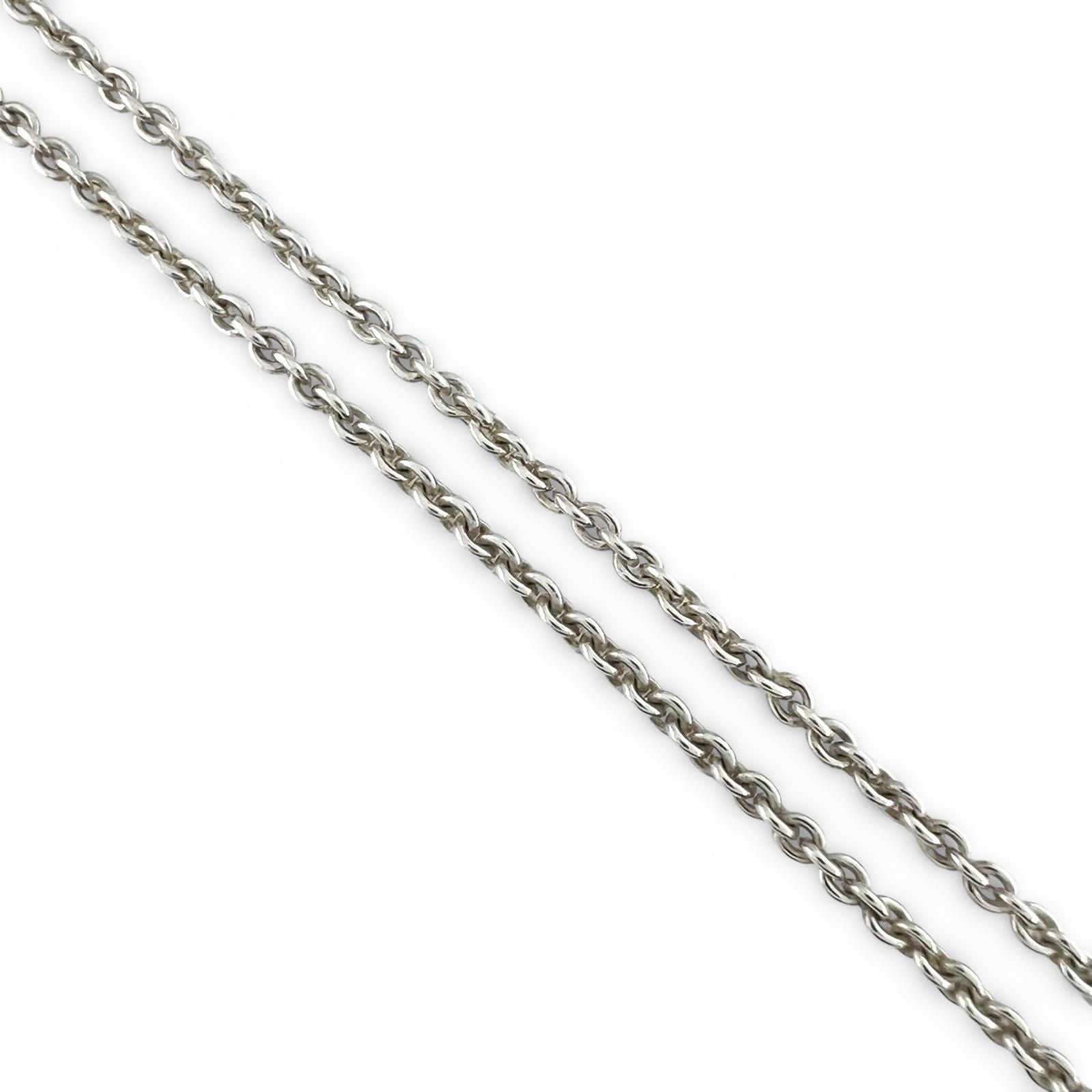 Hermes Amulet Series Exlibris Pendant Necklace 40 cm Silver — view 5