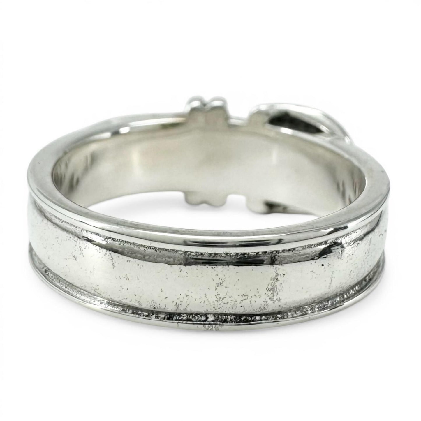 Hermes Vintage Ceinture Ring Silver — view 2