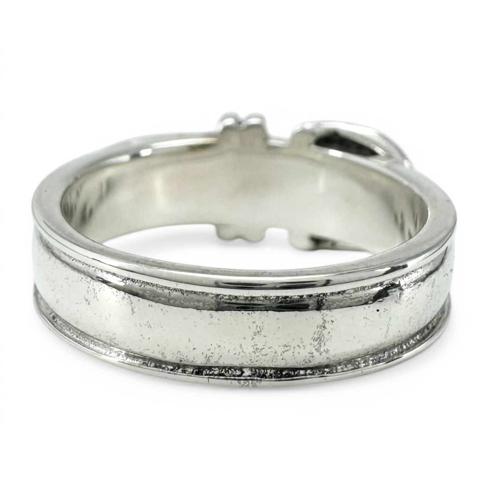 Hermes Vintage Ceinture Ring Silver — view 2