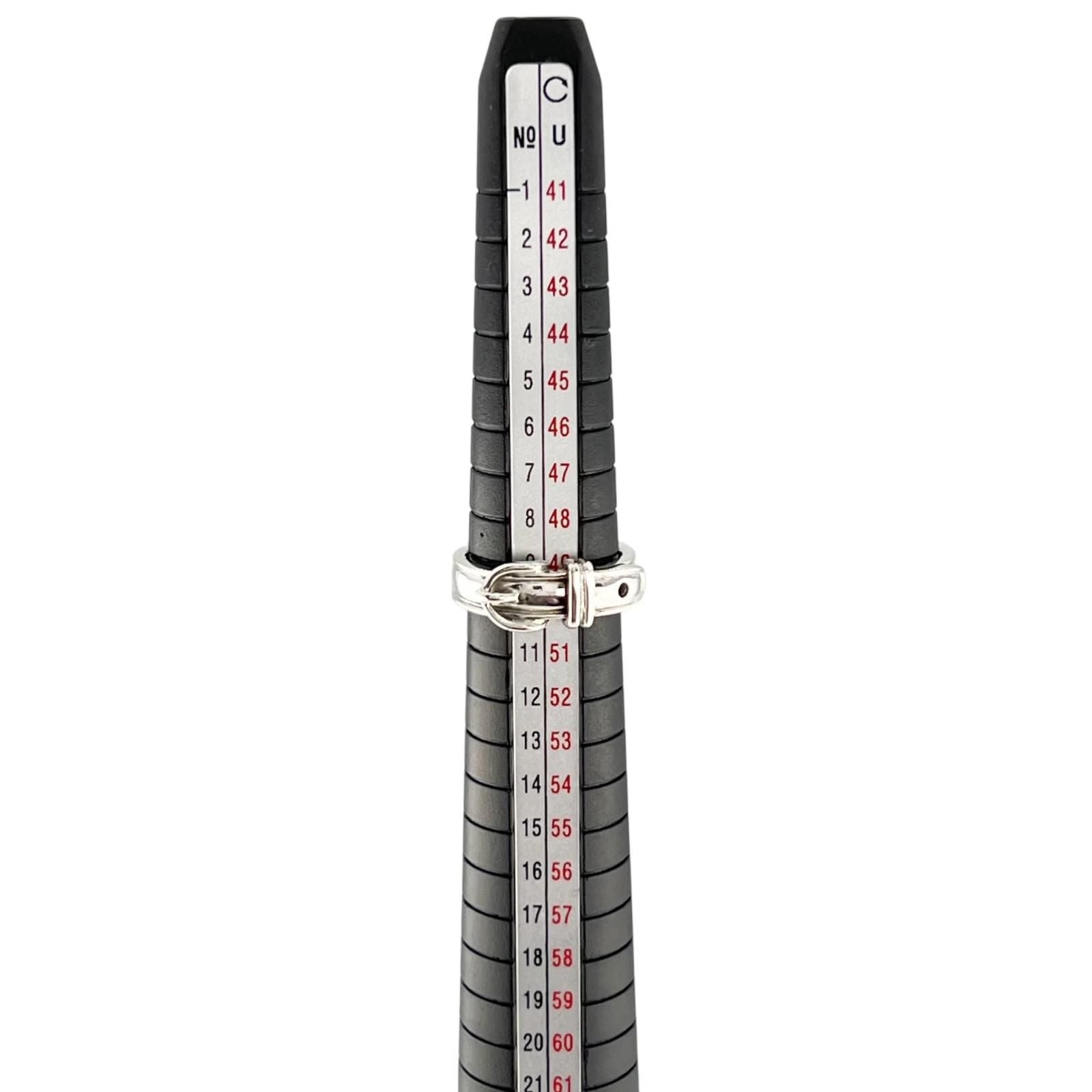 Hermes Vintage Ceinture Ring Silver — view 5