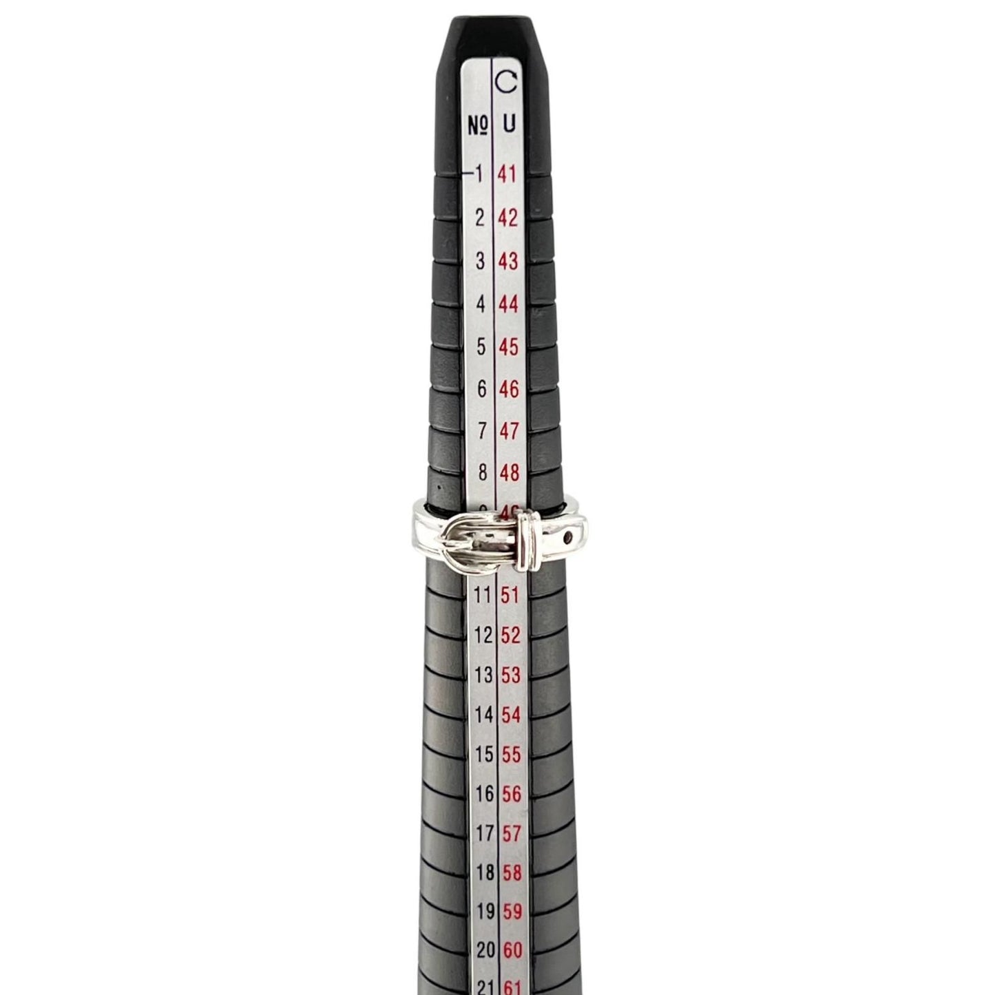 Hermes Vintage Ceinture Ring Silver