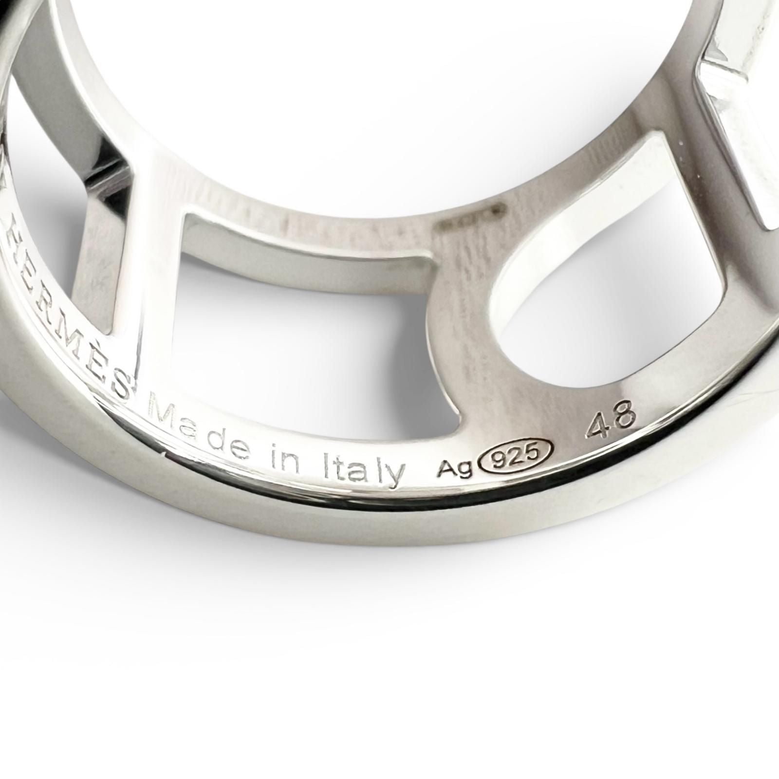 Hermes Chaine D'ancre Ring Silver — view 8
