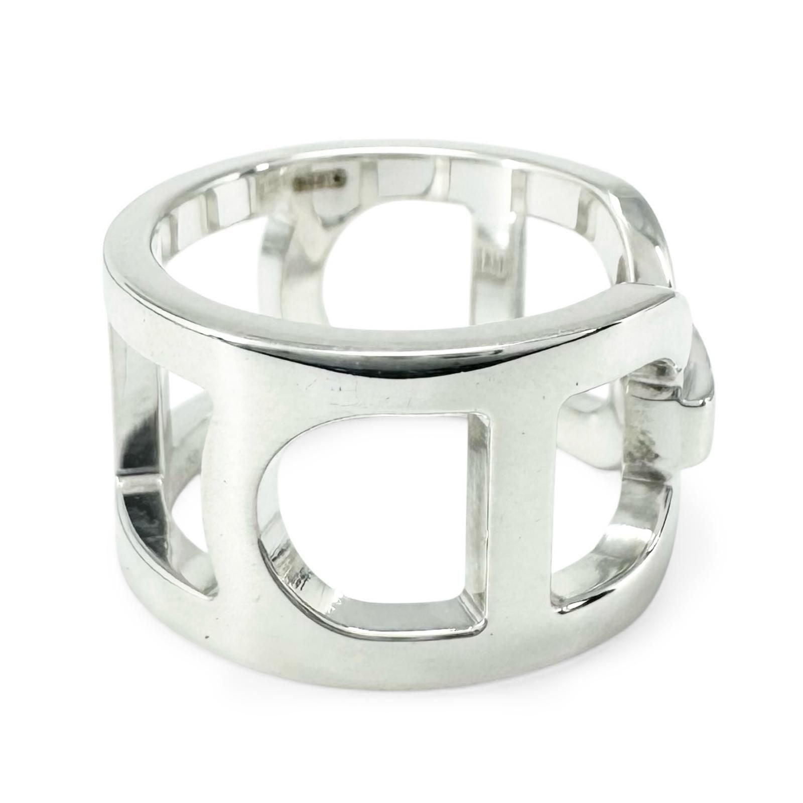 Hermes Chaine D'ancre Ring Silver — view 4