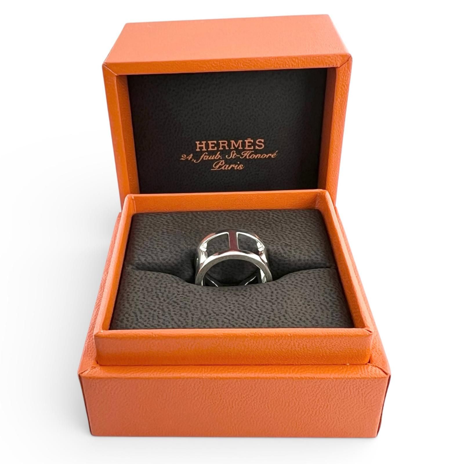 Hermes Chaine D'ancre Ring Silver — view 2