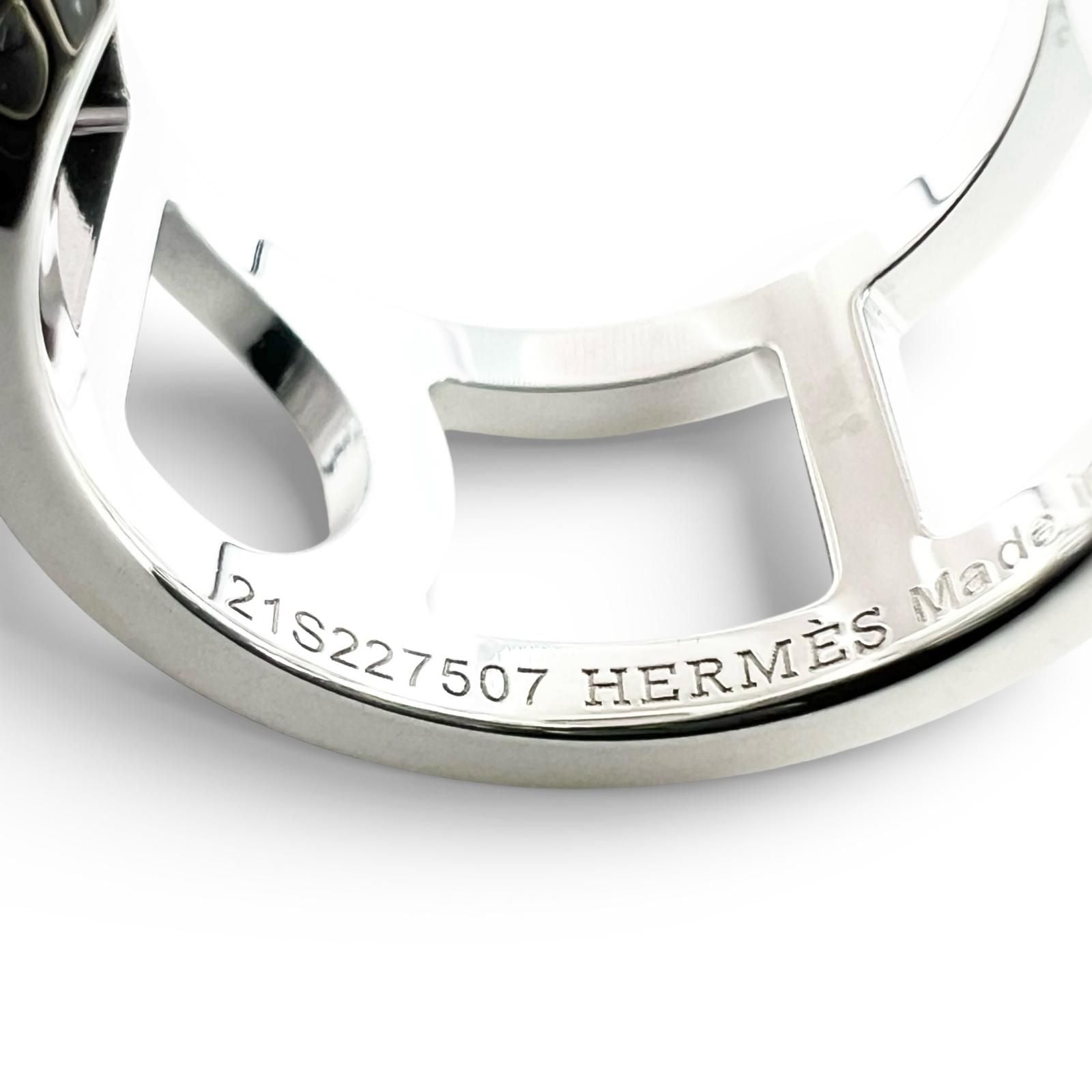 Hermes Chaine D'ancre Ring Silver — view 7