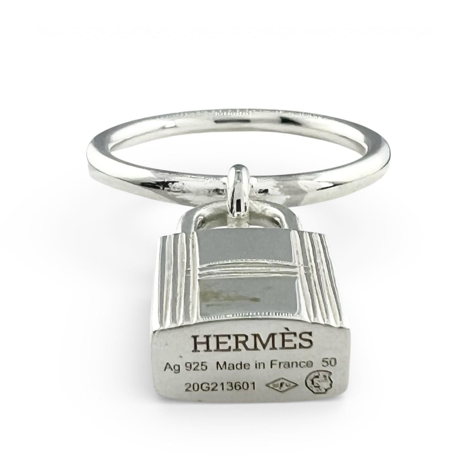 Hermes Amulet Cadena Ring Silver — view 2