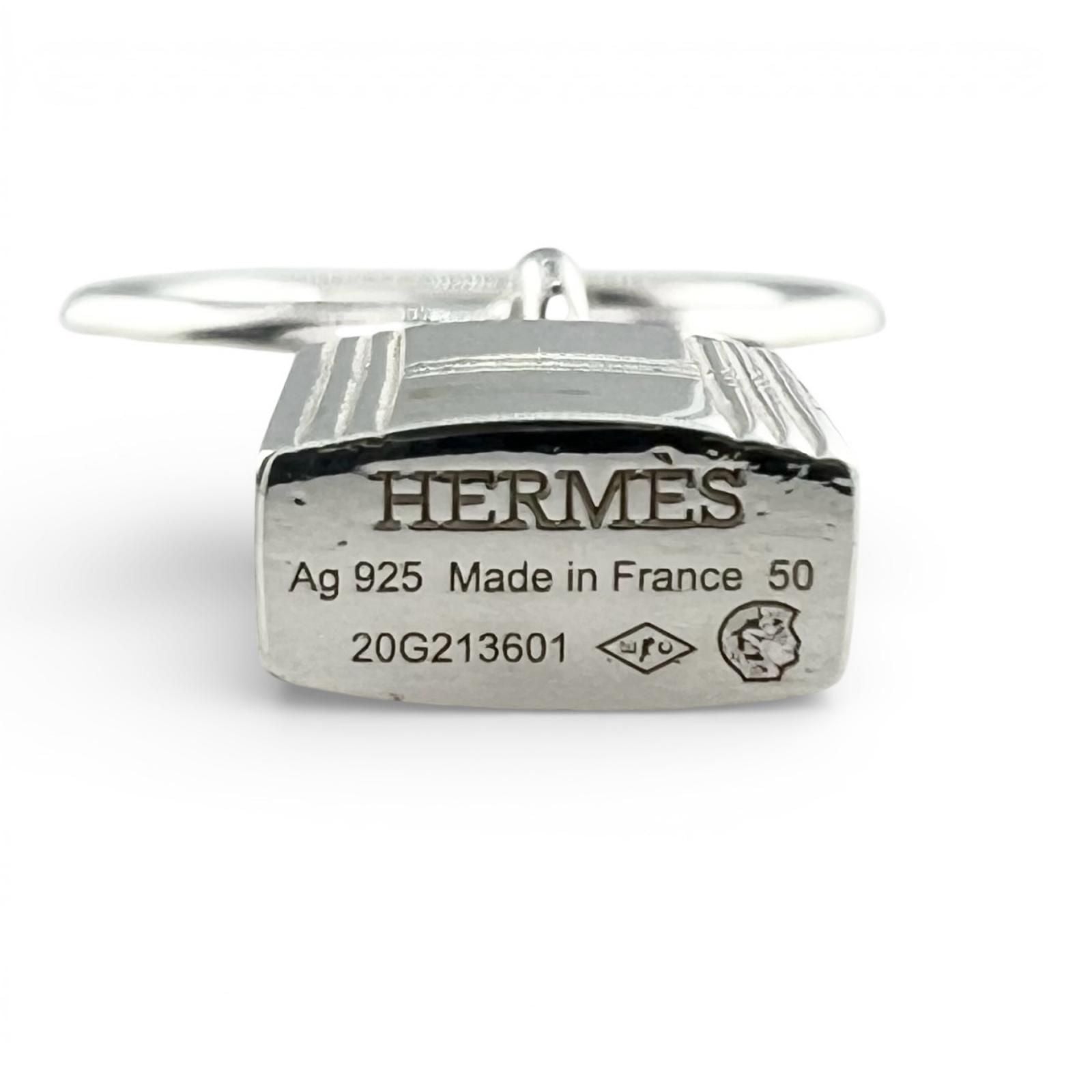 Hermes Amulet Cadena Ring Silver — view 7