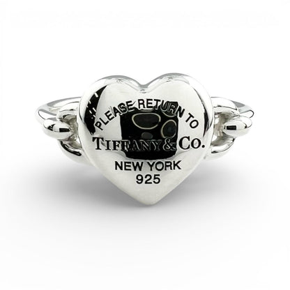 Tiffany & Co Return to Full Heart Ring Silver