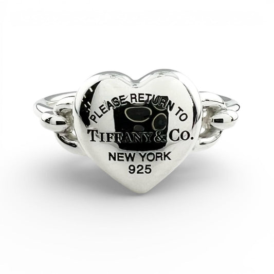 Tiffany & Co Return to Full Heart Ring Silver