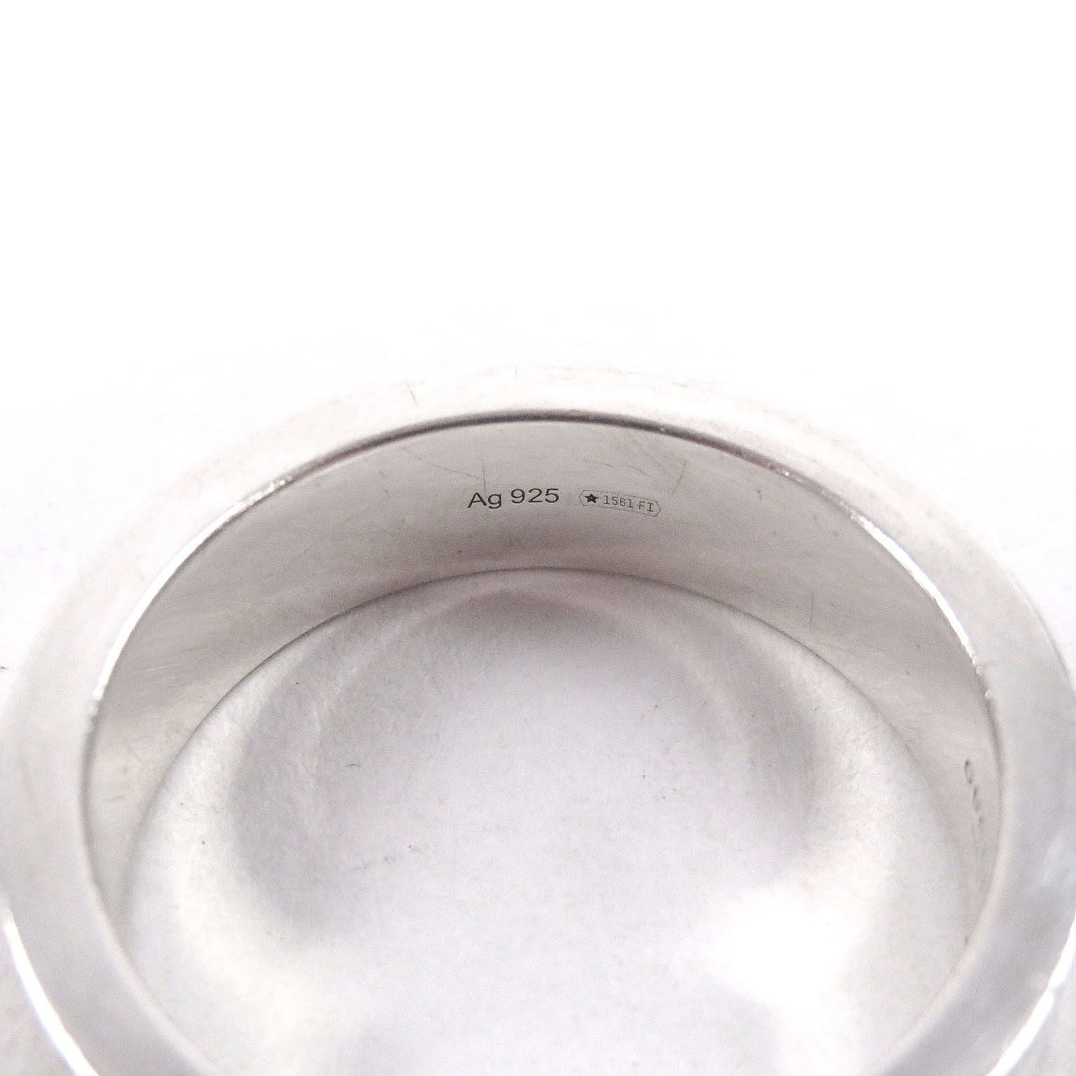 Gucci Adidas GG Logo Trefoil Ring Silver — view 5
