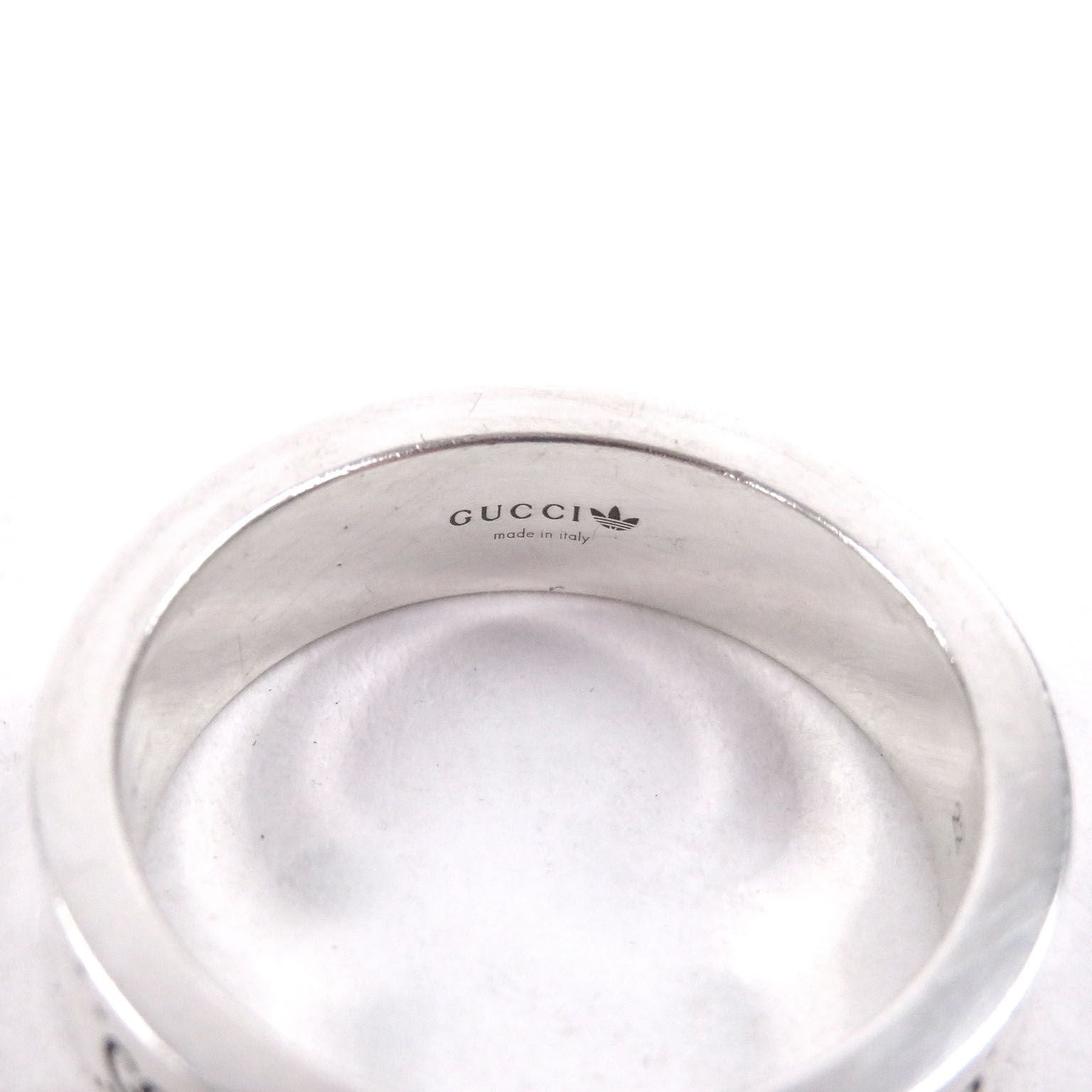 Gucci Adidas GG Logo Trefoil Ring Silver — view 3