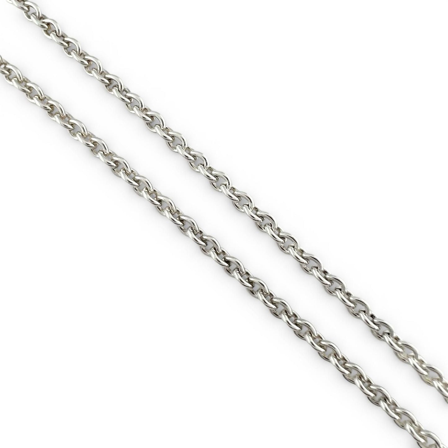 Hermes Cour de Forge Heart Necklace Pendant Silver — view 5