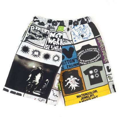 Louis Vuitton Silk 45% Logo Print LV Fanzine Pants Multicolor All Over Pattern — view 3