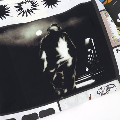 Louis Vuitton Silk 45% Logo Print LV Fanzine Pants Multicolor All Over Pattern — view 8