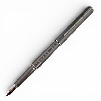 Louis Vuitton Jet Ligne NIB 18k M NIB Fountain Pen Metallic Gray Silver