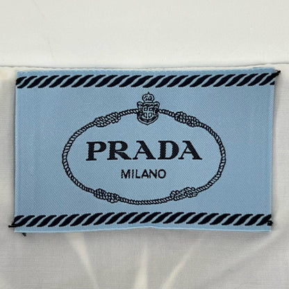 Prada Cotton 100% Floral Pattern Allover No Suri Dress Blue White 36 — view 8