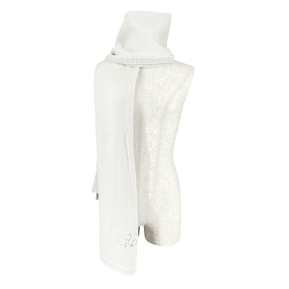 Chanel Cashmere Sequin Decoration Logo Scarf — view 2