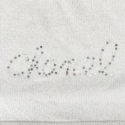 Chanel Cashmere Sequin Decoration Logo Scarf — view 4
