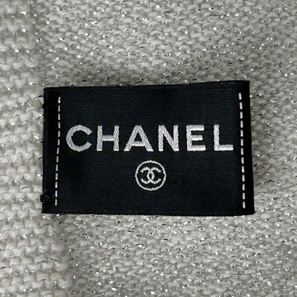 Chanel Cashmere Sequin Decoration Logo Scarf — view 5