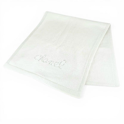Chanel Cashmere Sequin Decoration Logo Scarf
