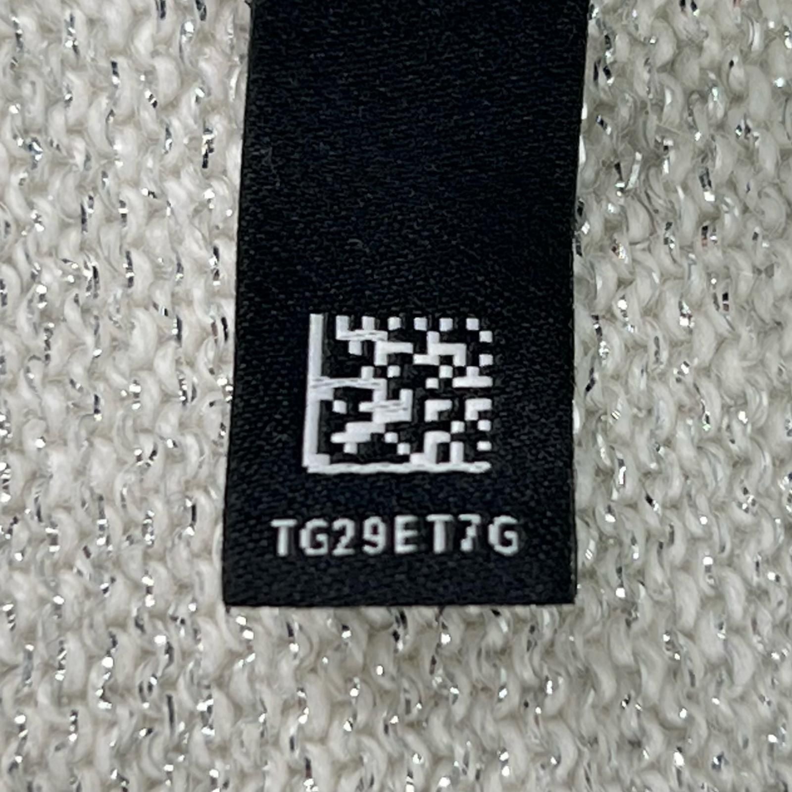 Chanel Cashmere Sequin Decoration Logo Scarf — view 7