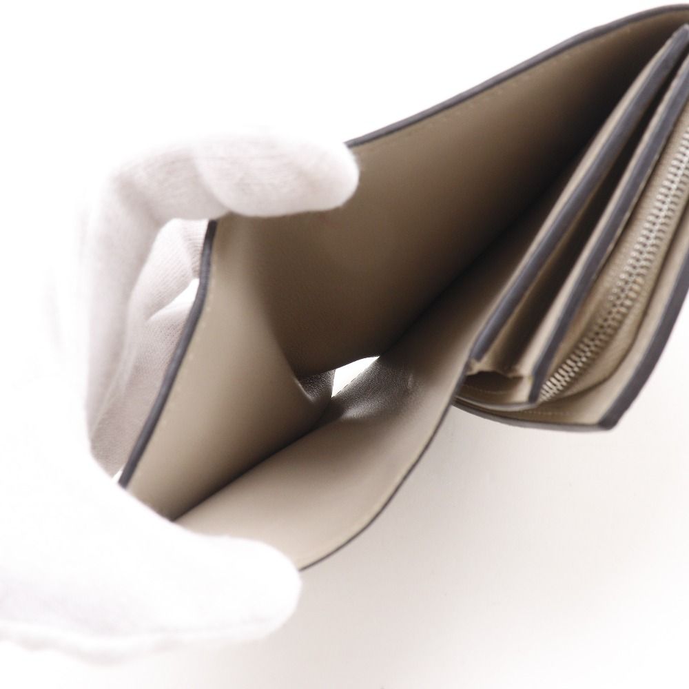 Louis Vuitton Portefeuille Iris Compact Monogram Mahina Gale Gray Bifold Wallet — view 7