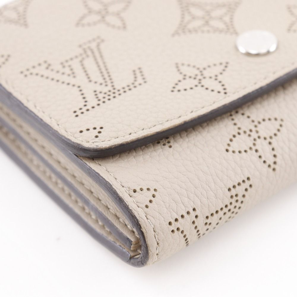 Louis Vuitton Portefeuille Iris Compact Monogram Mahina Gale Gray Bifold Wallet — view 4