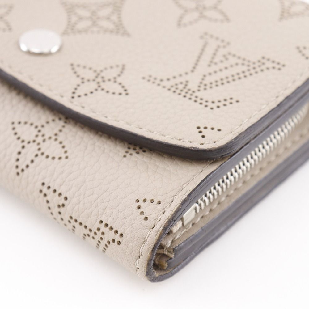 Louis Vuitton Portefeuille Iris Compact Monogram Mahina Gale Gray Bifold Wallet — view 5