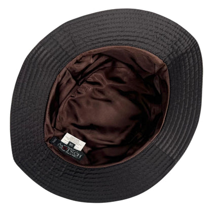 Hermes Motsch Lift Embroidery Nylon Bucket Hat Dark Brown 56 — view 6