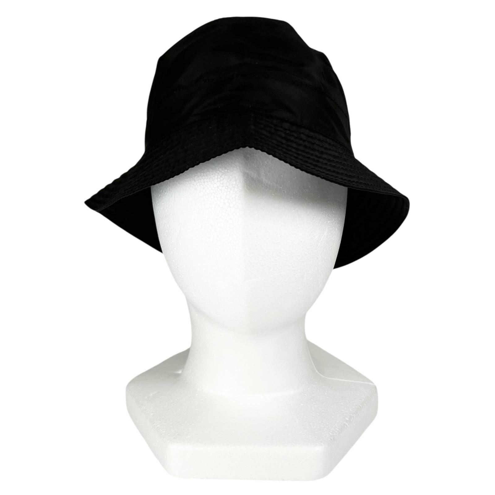 Hermes Motsch Lift Embroidery Nylon Bucket Hat Dark Brown 56 — view 2