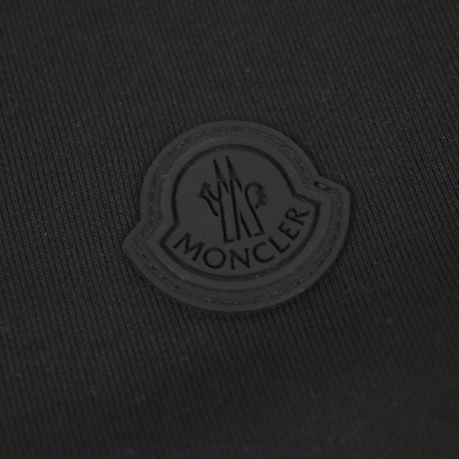 Moncler Zip UP Cardigan Logo Patch Double Zip Track Jacket Black — view 7