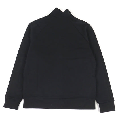 Moncler Zip UP Cardigan Logo Patch Double Zip Track Jacket Black — view 4
