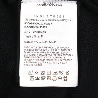 Moncler Zip UP Cardigan Logo Patch Double Zip Track Jacket Black — view 8