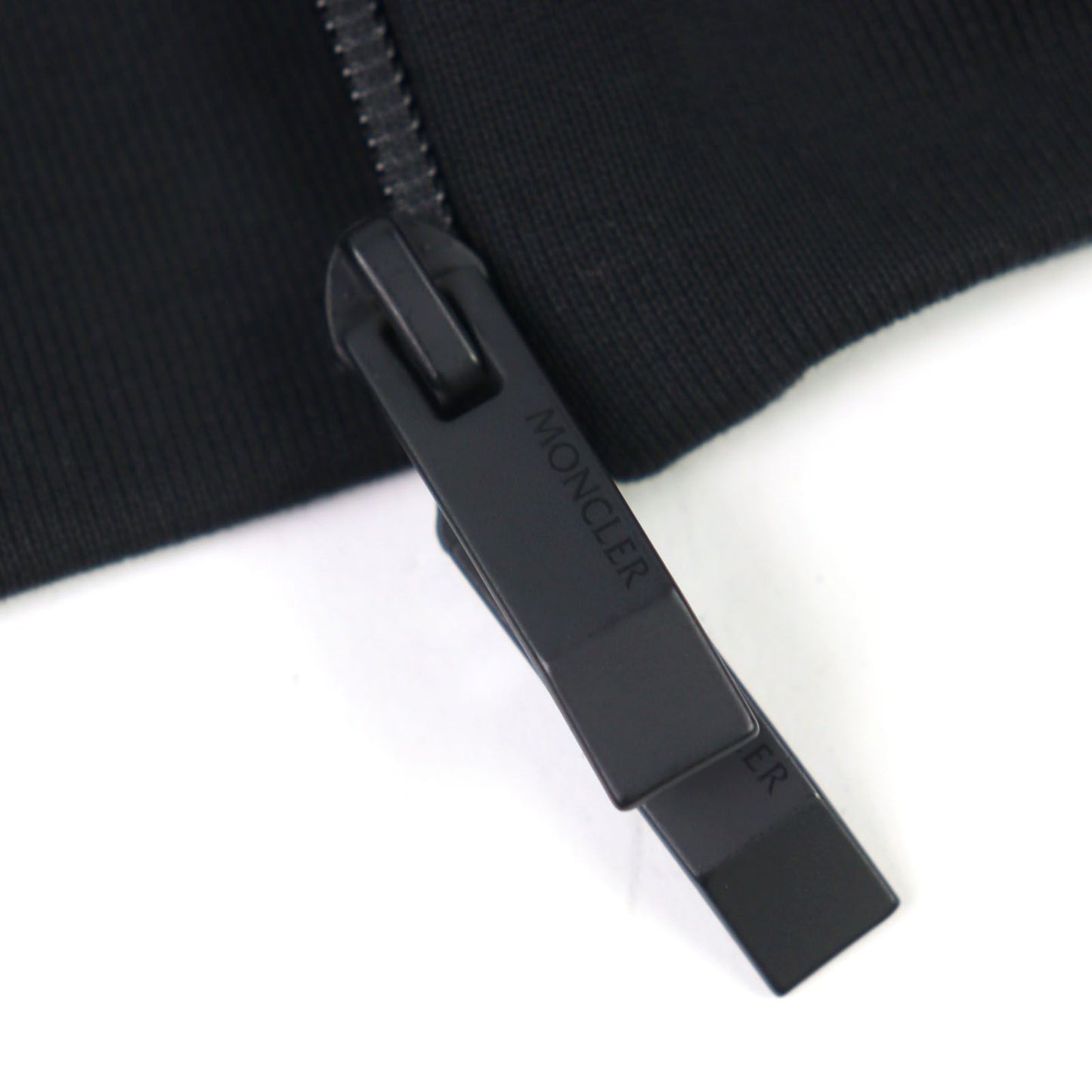 Moncler Zip UP Cardigan Logo Patch Double Zip Track Jacket Black — view 5