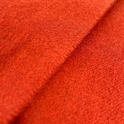 Hermes Cashmere Logo Embroidered Scarf with Fringe Shawl Brown — view 4