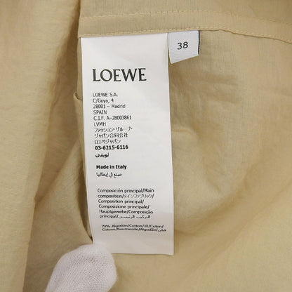 Loewe Paulas Ibiza Cotton Anagram Embroidery Long Sleeve Shirt Beige 38 — view 5