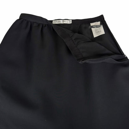 Dior Lining Silk 100% Mini Skirt Black 40 — view 5