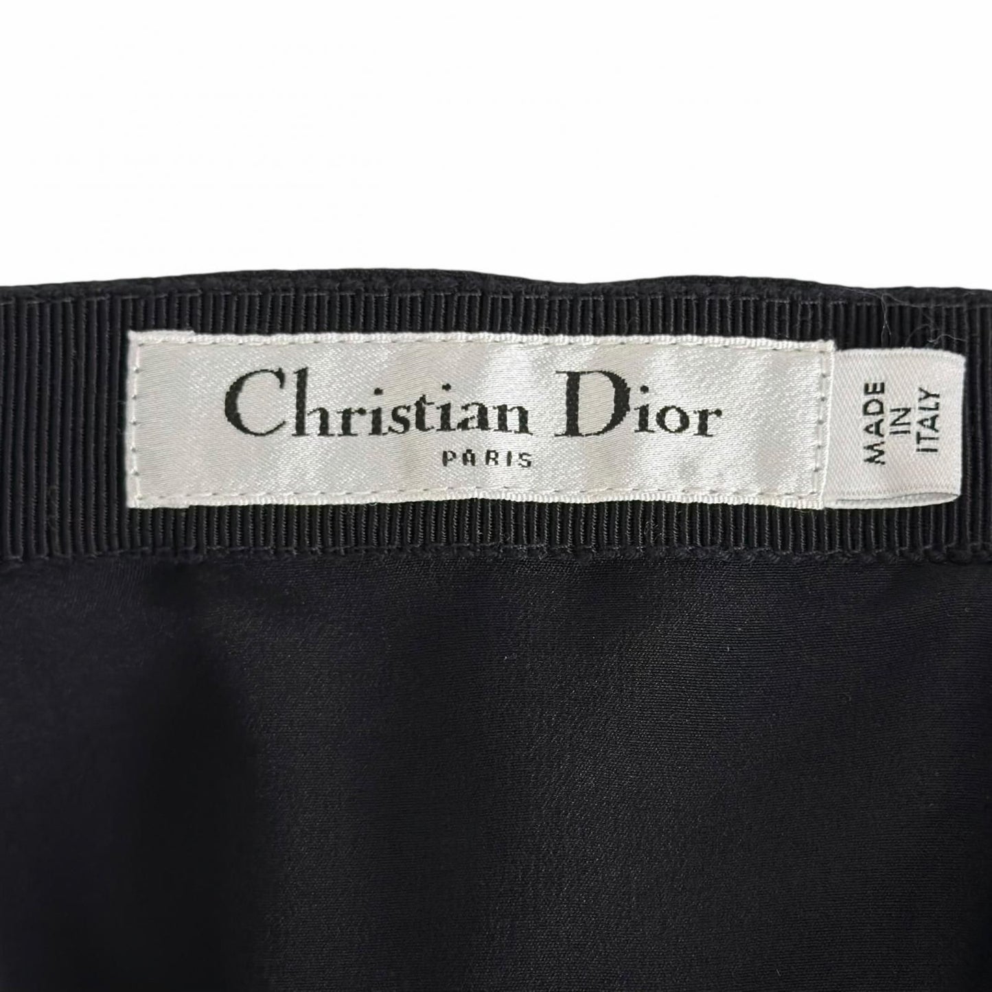 Dior Lining Silk 100% Mini Skirt Black 40 — view 7
