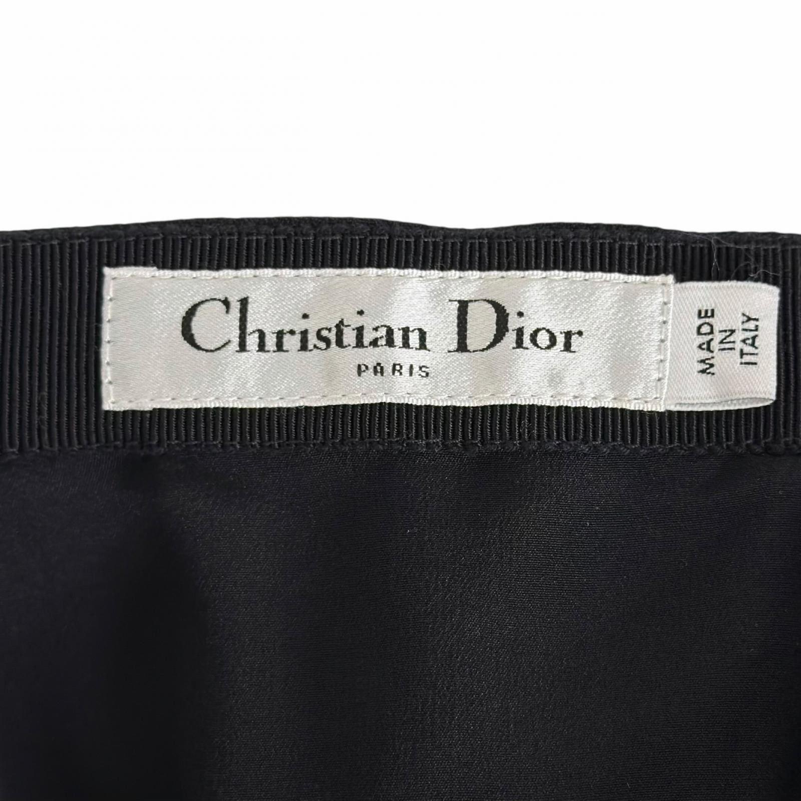 Dior Lining Silk 100% Mini Skirt Black 40 — view 7