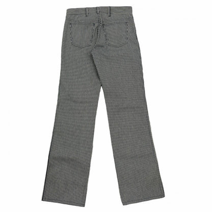 Celine Cotton 100% Hickory Striped Pattern Denim Pants Navy White 26 — view 2