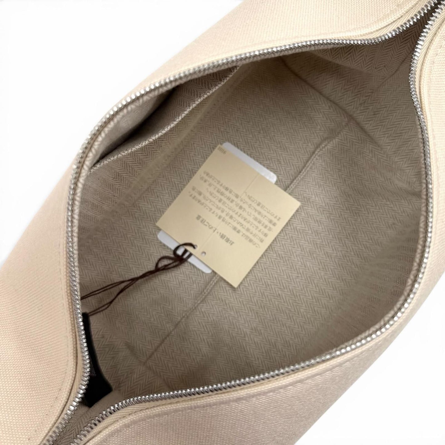 Hermes Bride-a-Brac PM Cotton 100% Natural Bath Pouch — view 5