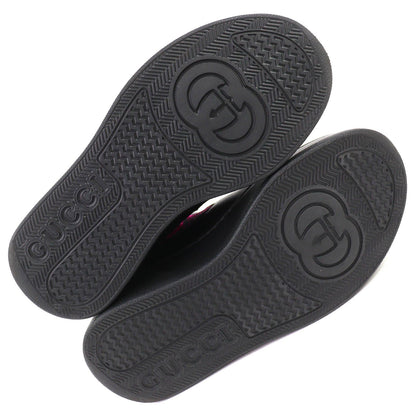 Gucci Logo GG Jersey Side Gore Ankle Boots Short Black Pink 35.5 Recommended — view 8
