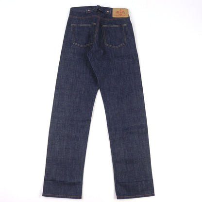 Prada Logo Leather Patch Cinch Back Denim Pants Indigo Blue 29 — view 3