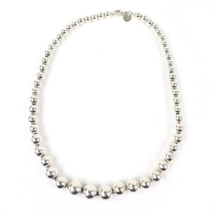 Tiffany & Co Graduated Ball Necklace 925 Silver