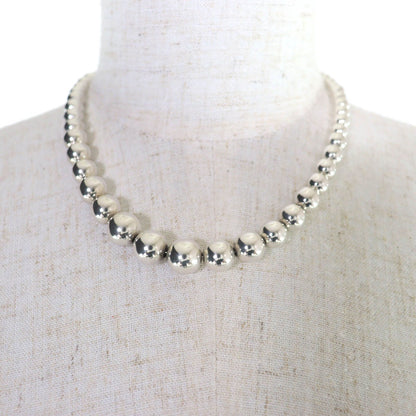 Tiffany & Co Graduated Ball Necklace 925 Silver — view 2