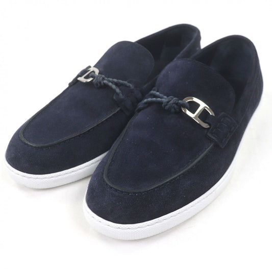 Hermes Ignacio Vau Vellore Chaine D'ancre Moccasin Slip on Blue Celeste