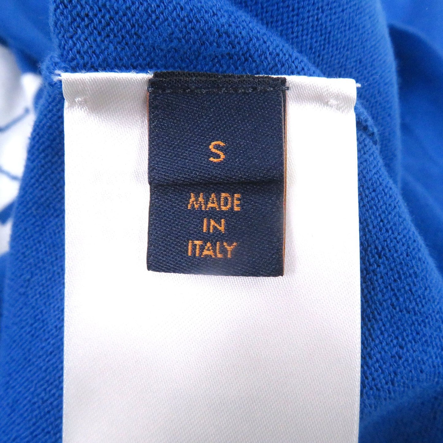 Louis Vuitton Cotton Silk Everyday Inside Out Short Sleeve Knit Blue Sweater — view 7