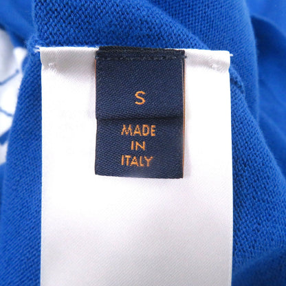 Louis Vuitton Cotton Silk Everyday Inside Out Short Sleeve Knit Blue Sweater — view 7