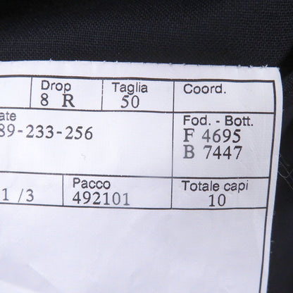 Hermes Silk Blend Single Tailored Jacket Leather Navy 50 Recommended — view 8